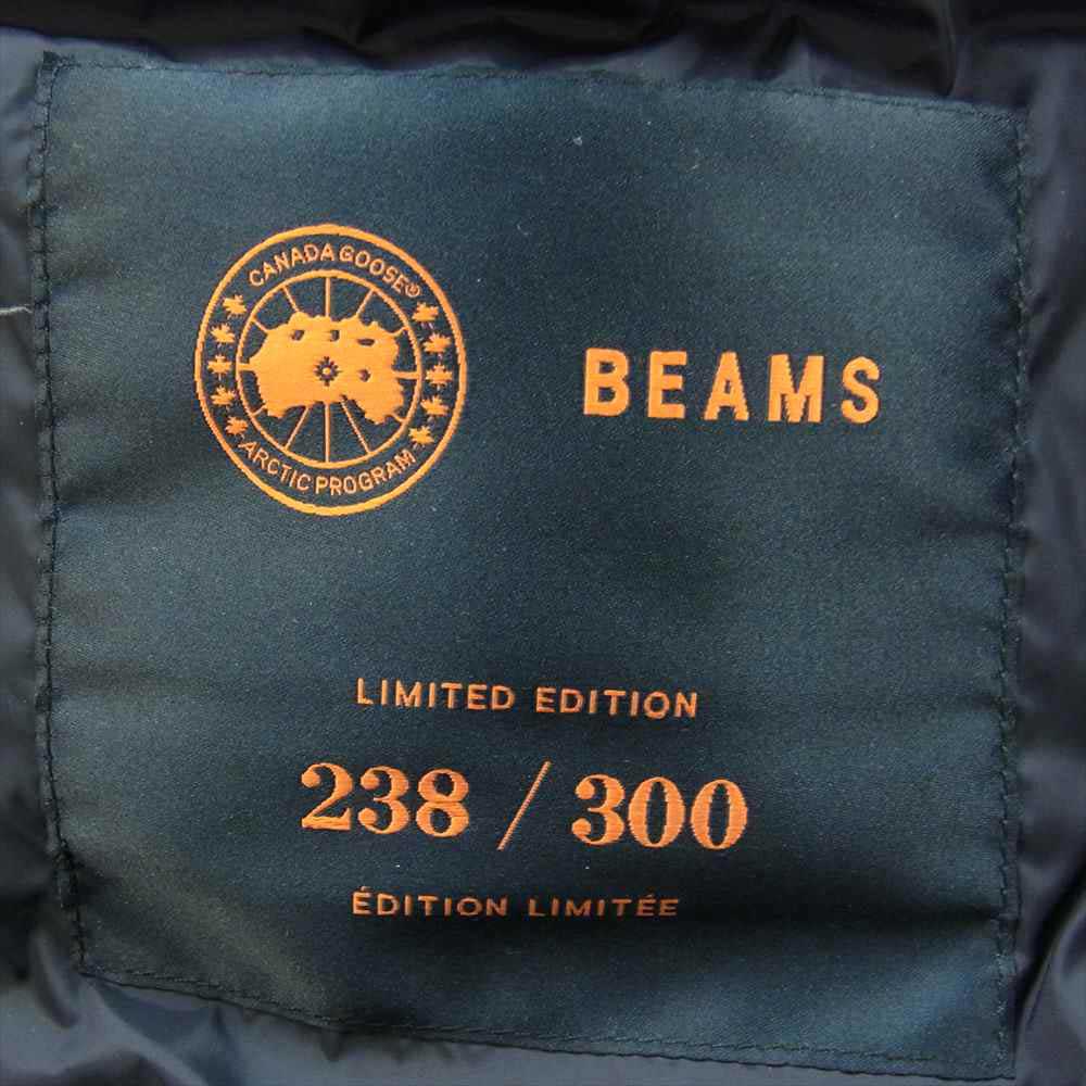 CANADA GOOSE カナダグース 7968MJB 国内正規品 サザビーリーグ x BEAMS ビームス 45周年 記念 別注 Borden Bomber Jacket ボーデン ボンバージャケット ※ファー欠品 ブラック系 L【極上美品】【中古】