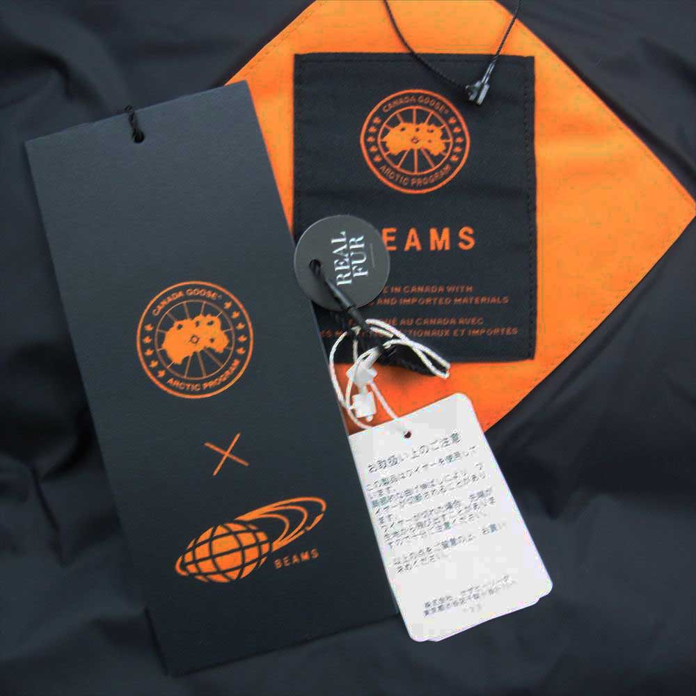 CANADA GOOSE カナダグース 7968MJB 国内正規品 サザビーリーグ x BEAMS ビームス 45周年 記念 別注 Borden Bomber Jacket ボーデン ボンバージャケット ※ファー欠品 ブラック系 L【極上美品】【中古】