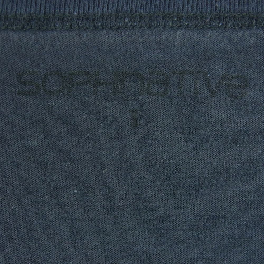 nonnative ノンネイティブ SOPNET. ソフネット プリント 半袖 Tシャツ コットン 日本製 ダークグレー系 1【中古】