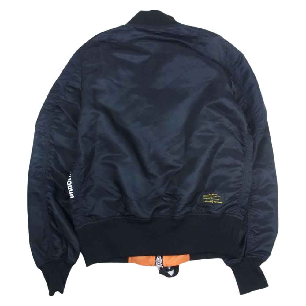 uniform experiment ユニフォームエクスペリメント 19SS  UE-190016 GRAFFITI REVERSIBLE グラフィティ リバーシブル MA1 ジャケット ダークネイビー系 2【中古】