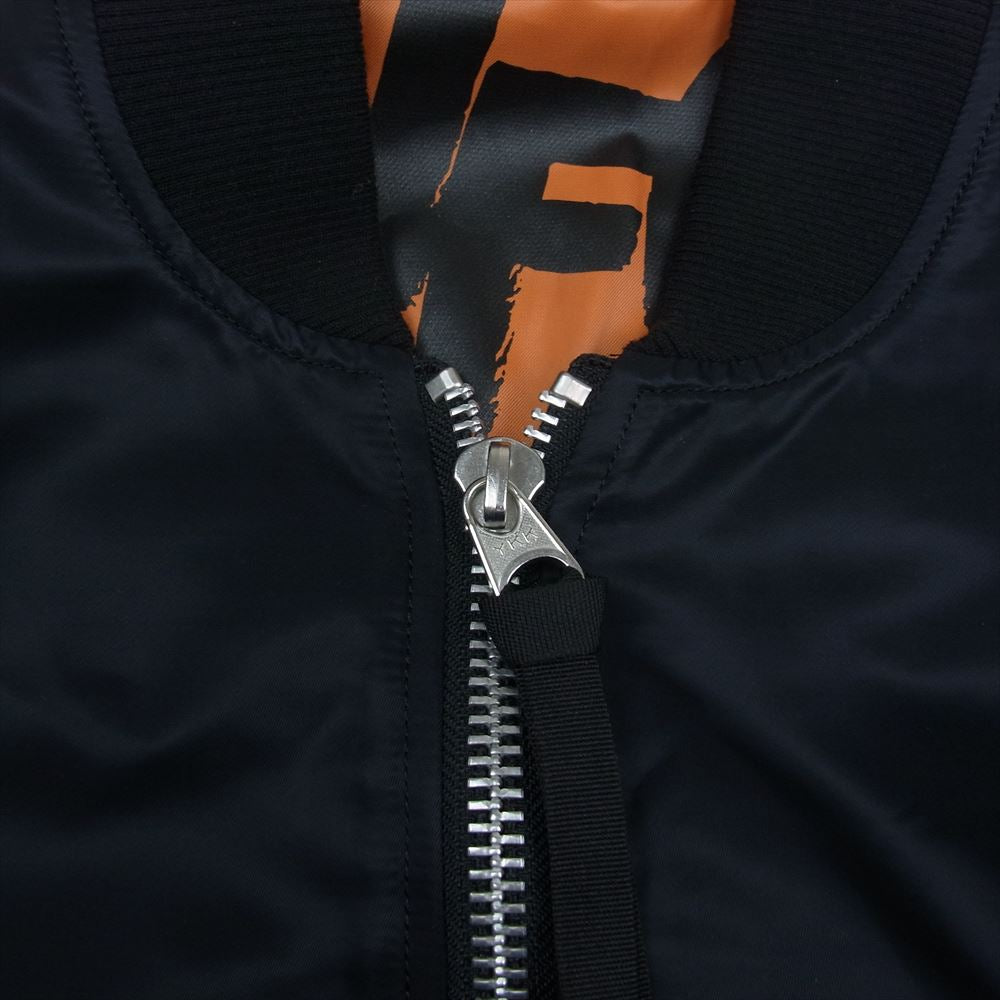 uniform experiment ユニフォームエクスペリメント 19SS  UE-190016 GRAFFITI REVERSIBLE グラフィティ リバーシブル MA1 ジャケット ダークネイビー系 2【中古】