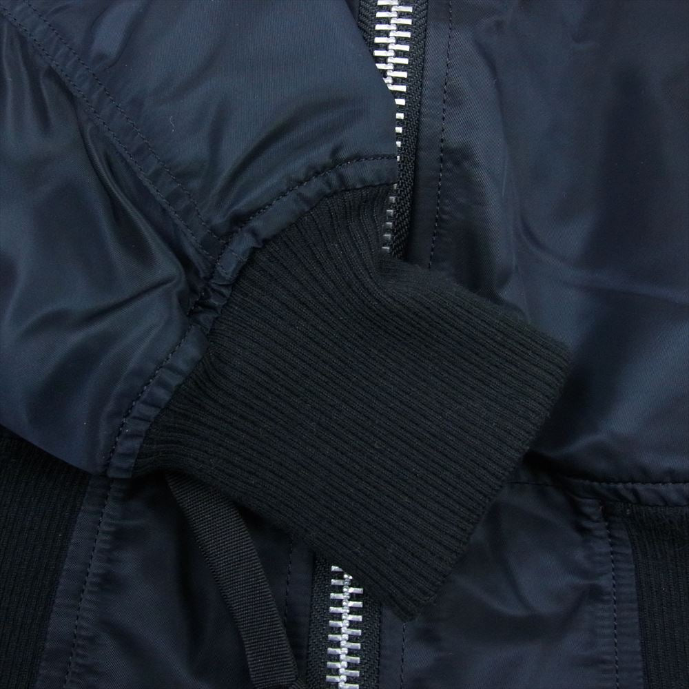 uniform experiment ユニフォームエクスペリメント 19SS  UE-190016 GRAFFITI REVERSIBLE グラフィティ リバーシブル MA1 ジャケット ダークネイビー系 2【中古】