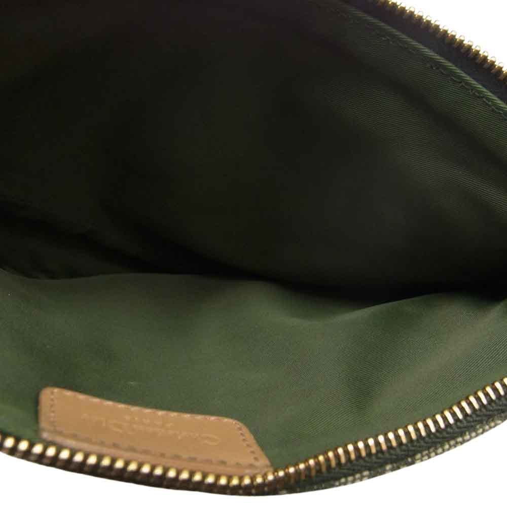 Christian Dior クリスチャンディオール MC0071 トロッター サドルバッグ ハンドバッグ ショルダー ポーチ  カーキ系【中古】
