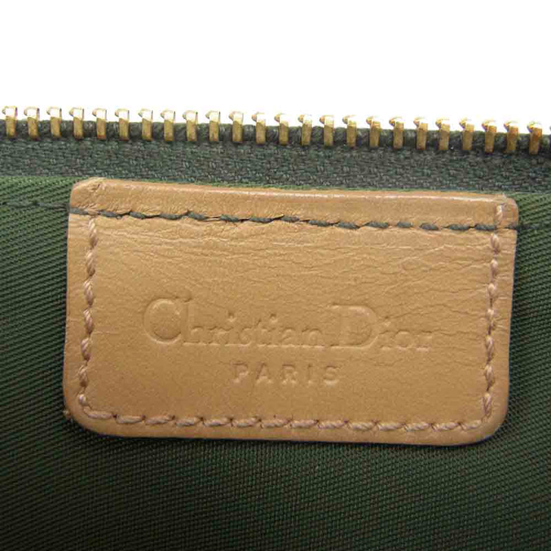 Christian Dior クリスチャンディオール MC0071 トロッター サドルバッグ ハンドバッグ ショルダー ポーチ カーキ系