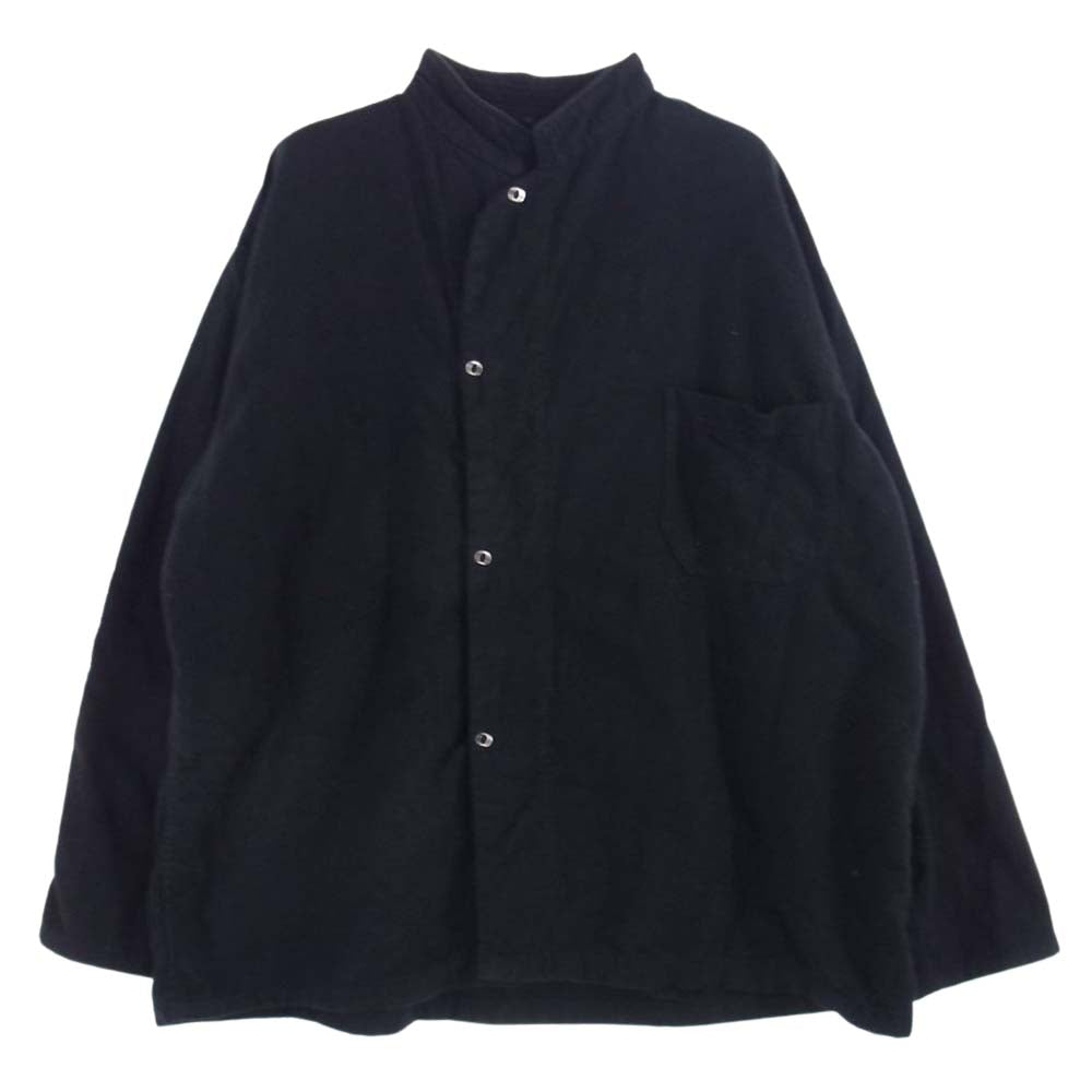 ユーエス アーミー アメリカ軍 SLEEPING SHIRTS BLACK OVER DYE スリーピング シャツ フランネル ブラック オーバーダイ ブラック系【中古】