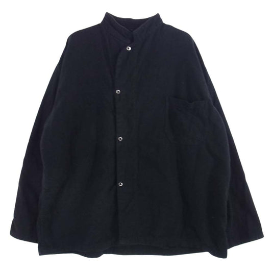 ユーエス アーミー アメリカ軍 SLEEPING SHIRTS BLACK OVER DYE スリーピング シャツ フランネル ブラック オーバーダイ ブラック系【中古】