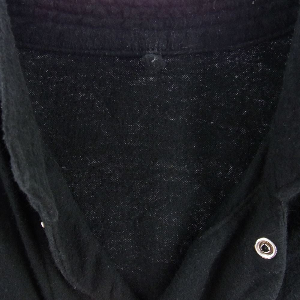 ユーエス アーミー アメリカ軍 SLEEPING SHIRTS BLACK OVER DYE スリーピング シャツ フランネル ブラック オーバーダイ ブラック系【中古】