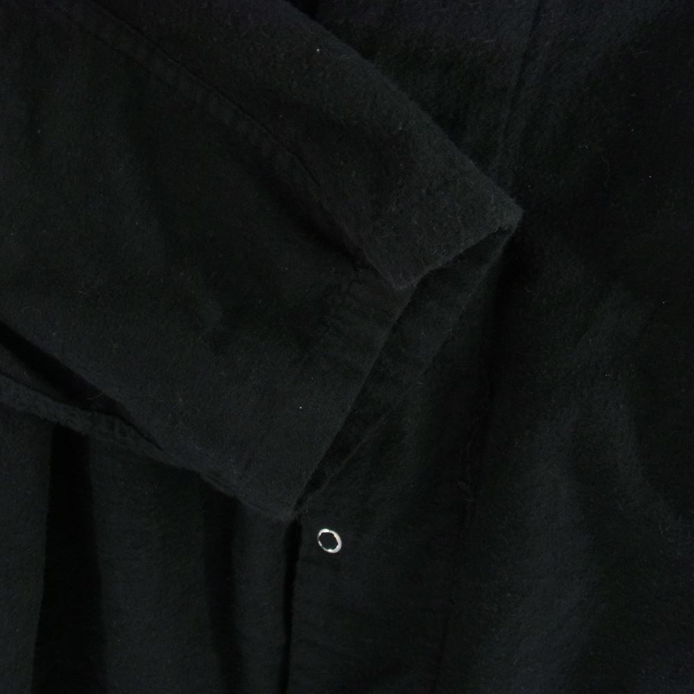 ユーエス アーミー アメリカ軍 SLEEPING SHIRTS BLACK OVER DYE スリーピング シャツ フランネル ブラック オーバーダイ ブラック系【中古】