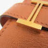 HERMES エルメス ベアン デュプリ ゴールド金具 □L刻印 08年製 レザー 三つ折り ウォレット 財布 オレンジ系【中古】
