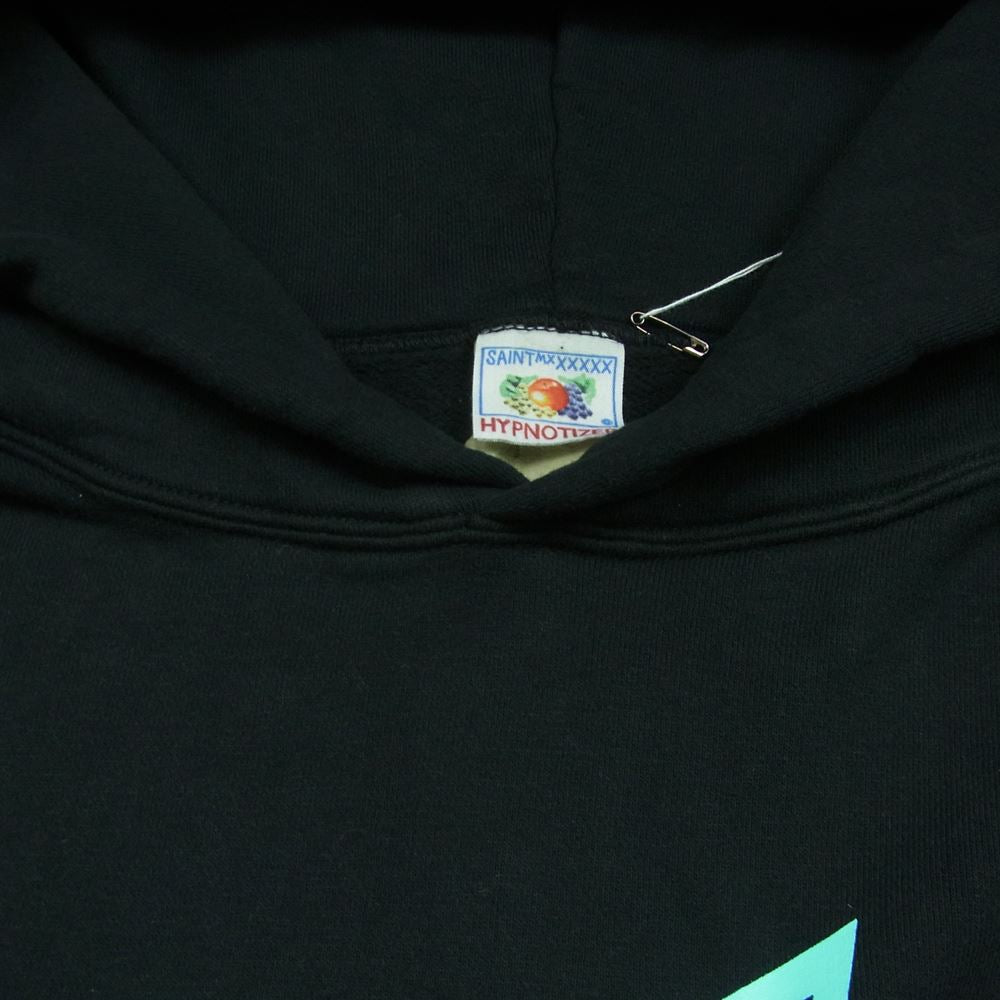 セントマイケル 23SS SM-S23-0000-047 SAINT HOODIE セント ロゴ フーディ パーカー スウェット ブラック系【新古品】【未使用】【中古】