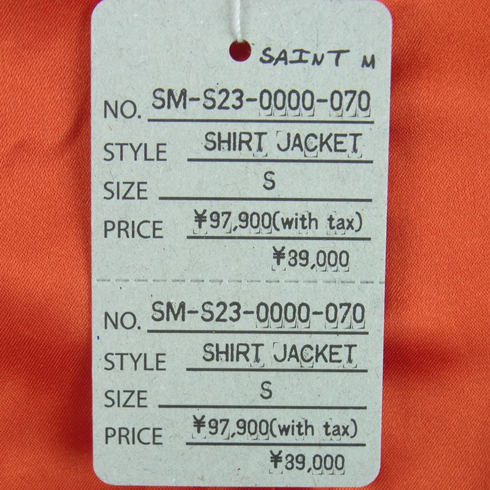 セントマイケル 23SS SM-S23-0000-070 Western Shirt Jacket ウエスタン シャツ ジャケット レッド系 ベージュ系 S【新古品】【未使用】【中古】