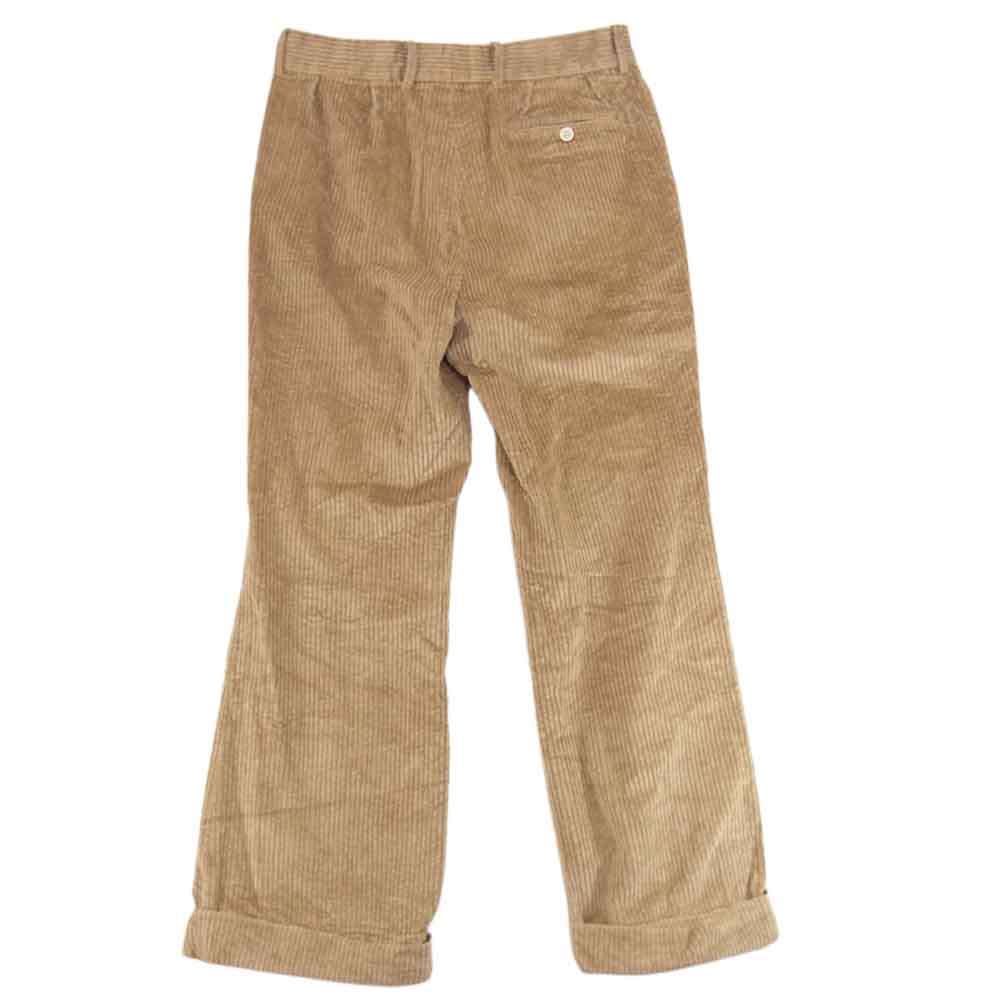 MAISON MARGIELA メゾンマルジェラ 10ライン 18AW S50KA0412 S48967 Beige Corduroy Trousers コーデュロイ トラウザー ワイド パンツ ベージュ系 48【中古】