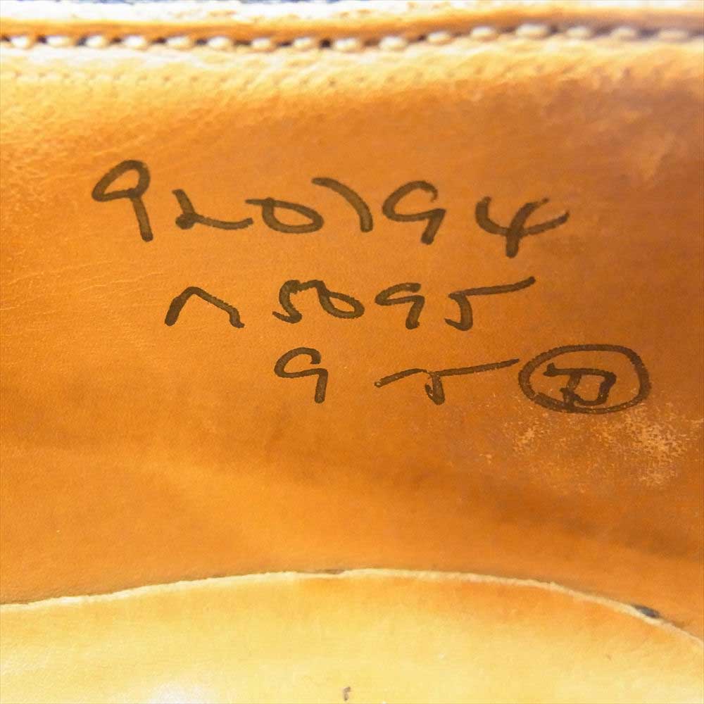 Tricker's トリッカーズ M5095 GRAND GLOBAL別注 スエードコンビ ウイングチップ シューズ コマンドソール ネイビー系 ブラウン系 ダークグリーン系 UK9【中古】