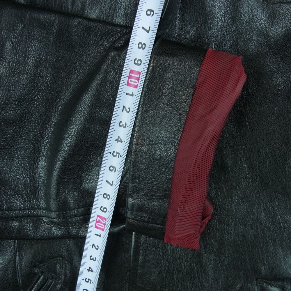 WESTRIDE ウエストライド GOATSKIN LEATHER CYCLE TAILORED JACKET ゴートスキン レザー サイクル テーラード ジャケット ブラック系 38【中古】