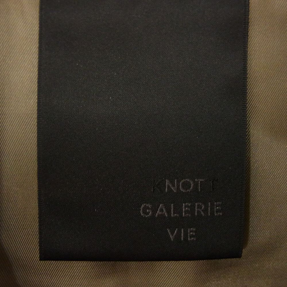 ノット ギャルリーヴィー 28-08-11-08002 ベスト レイヤード シングル トレンチコート ブラウン系 1【中古】