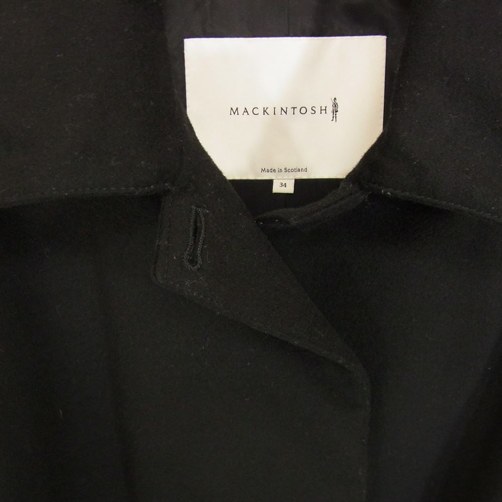 Mackintosh マッキントッシュ LM-006F-2F-3H 英国製 ステンカラー コート ブラック系 34【中古】