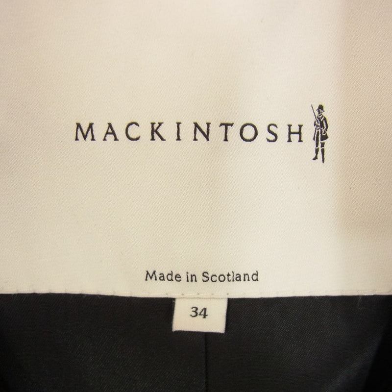 Mackintosh マッキントッシュ LM-006F-2F-3H 英国製 ステンカラー コート ブラック系 34【中古】