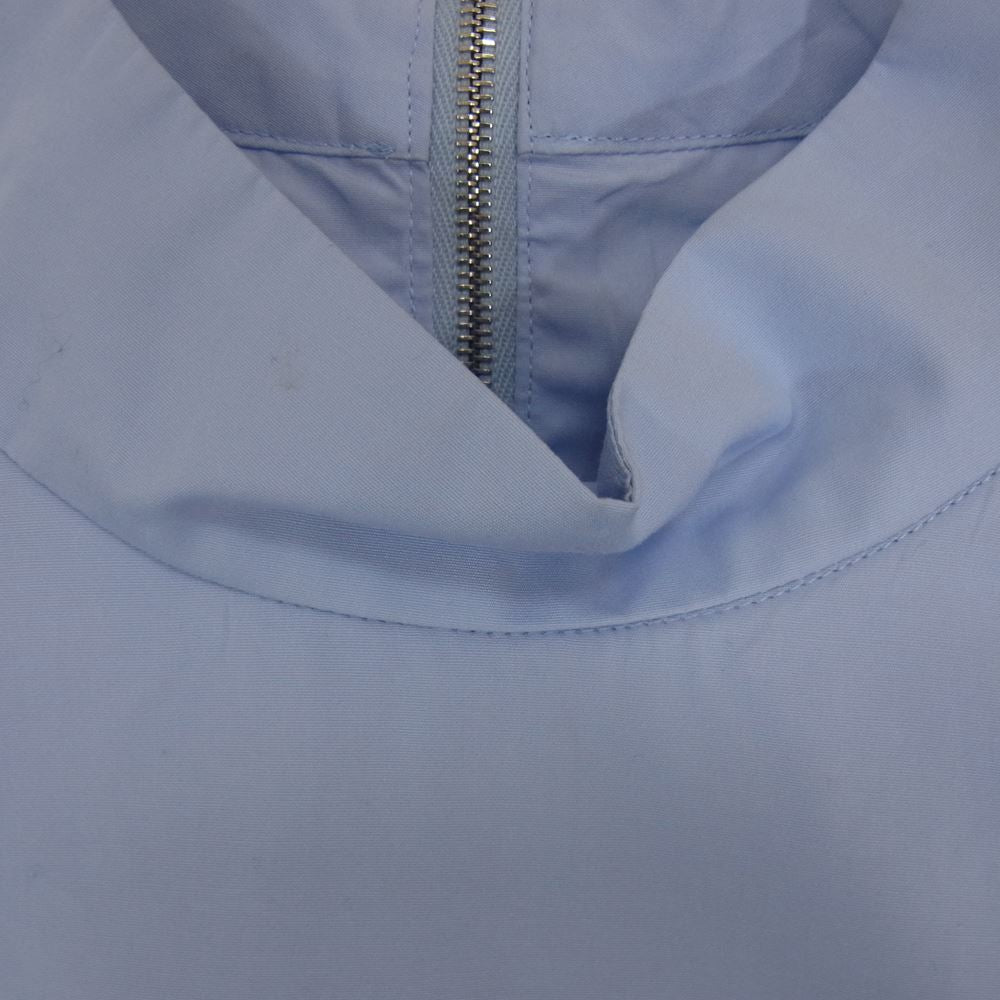 Scye サイ 20SS 1220-31067 ギザ コットン ハイネック ピンタック ブラウス  ライトブルー系 40【極上美品】【中古】