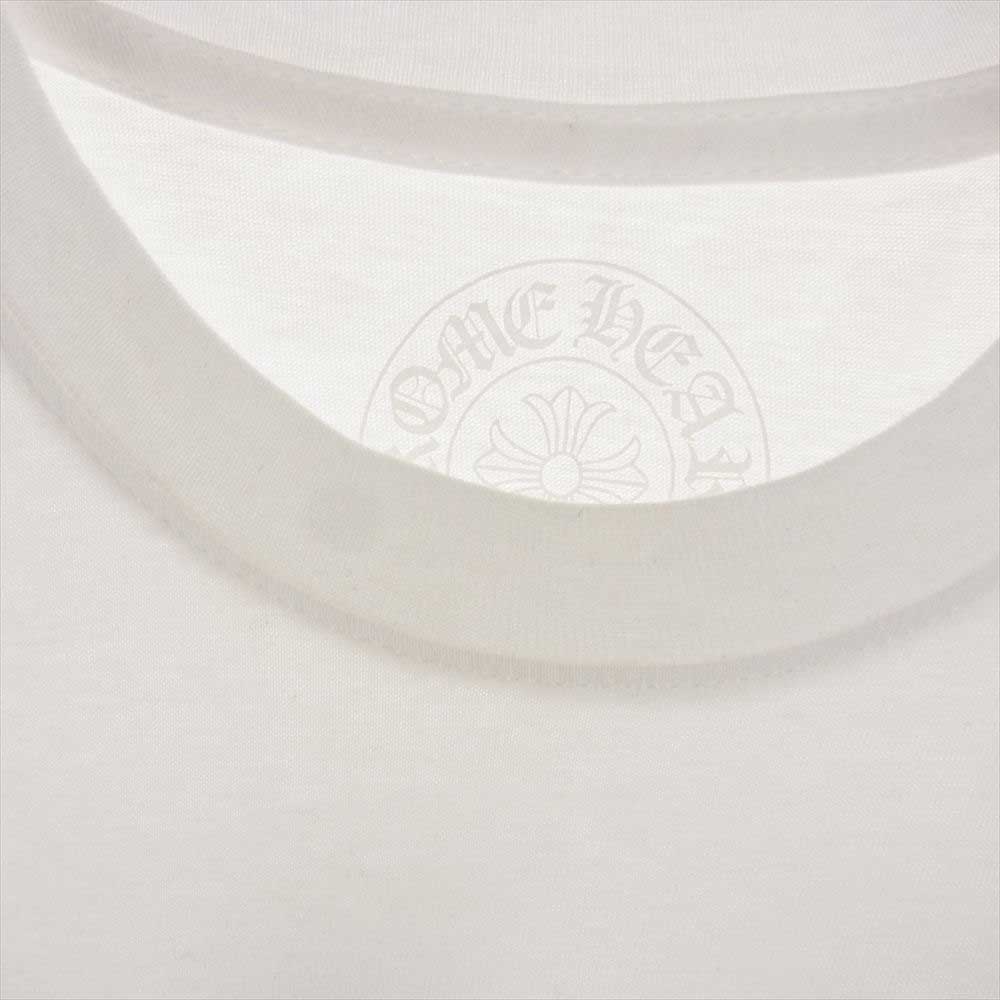 CHROME HEARTS クロムハーツ（原本無） 2212-304-0051  CH プラスクロス ポケット 半袖 Tシャツ  ホワイト系 S【中古】