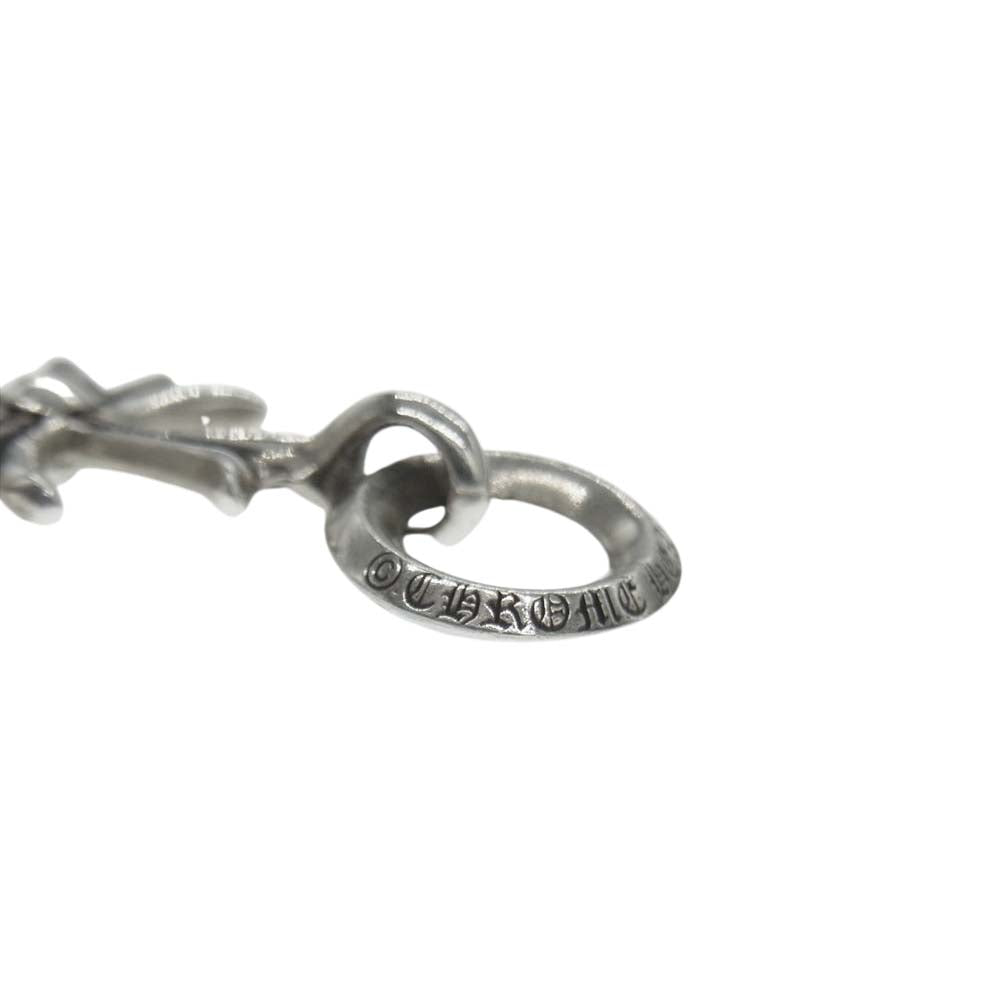 CHROME HEARTS クロムハーツ（原本無） TINY CH CROSS タイニーCHクロス チャーム シルバー ネックレス トップ ブラック系 シルバー系【中古】