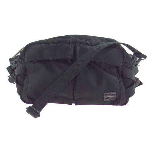 PORTER ポーター TANKER SHOULDER BAG タンカー ショルダー バック ブラック系【中古】