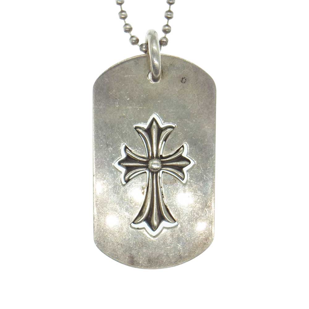CHROME HEARTS クロムハーツ（原本無） ラージ ドッグタグ タイニーCHクロス ドッグタグ シルバー系【中古】