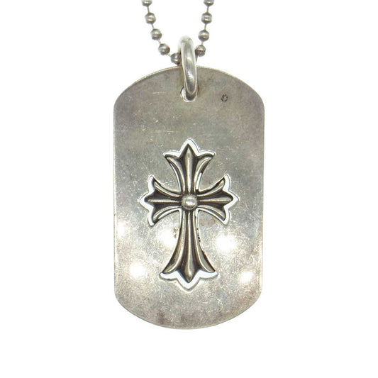 CHROME HEARTS クロムハーツ（原本無） ラージ ドッグタグ タイニーCHクロス ドッグタグ シルバー系【中古】