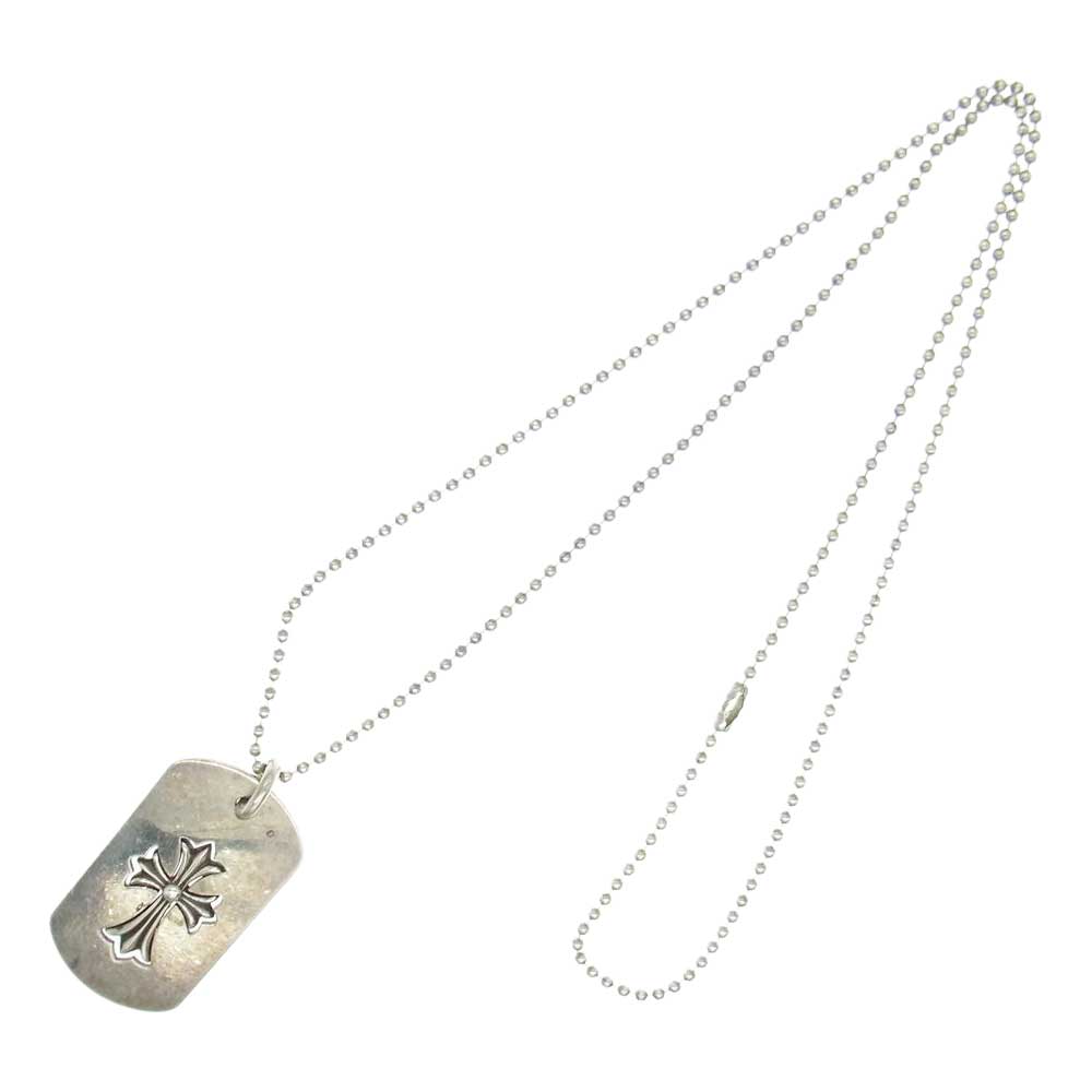 CHROME HEARTS クロムハーツ（原本無） ラージ ドッグタグ タイニーCHクロス ドッグタグ シルバー系【中古】