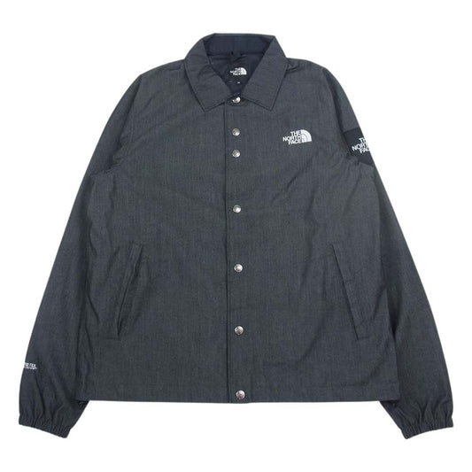 THE NORTH FACE ノースフェイス NP12042 GTX Denim Coach Jacket ゴアテックス デニムコーチ ジャケット ロゴ ブルゾン ブラック系 M【中古】