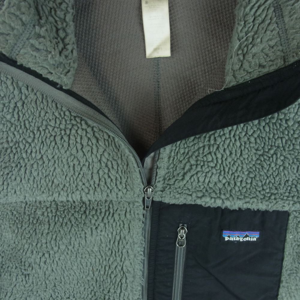 patagonia パタゴニア 11AW 23055 11年製 Classic Retro X Jacket クラシック レトロ X フリース ジャケット グレー系 ブラック系 M【中古】