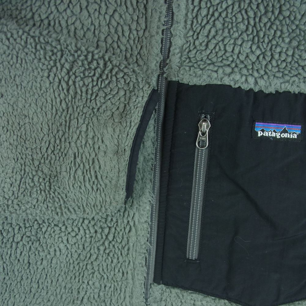 patagonia パタゴニア 11AW 23055 11年製 Classic Retro X Jacket クラシック レトロ X フリース ジャケット グレー系 ブラック系 M【中古】