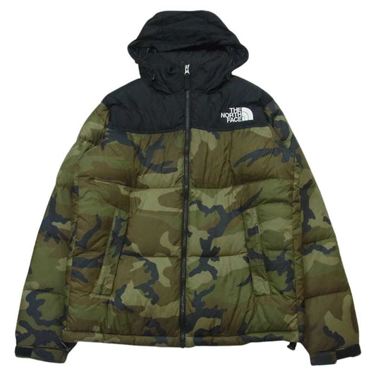 THE NORTH FACE ノースフェイス ND91842 Novelty NUPTSE JACKET ノベルティ ヌプシ ダウン ジャケット カーキ系 ブラック系 M【中古】