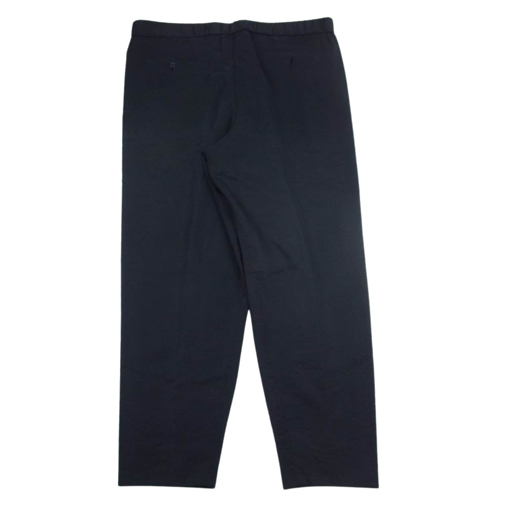 GIORGIO ARMANI ジョルジオアルマーニ 2SGPP0N4 イタリア製 シルク ウエストゴム イージー スラックスパンツ ブラック系 54R【中古】