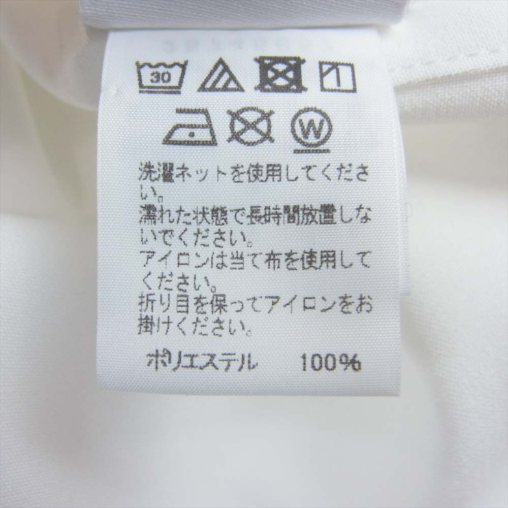 HOMME PLISSE ISSEY MIYAKE オム プリッセ イッセイミヤケ 20SS HP55FJ001 BOW-TIE PRESS SHIRT ボウタイ プレス 長袖 比翼 ドレス シャツ ホワイト系 4【美品】【中古】