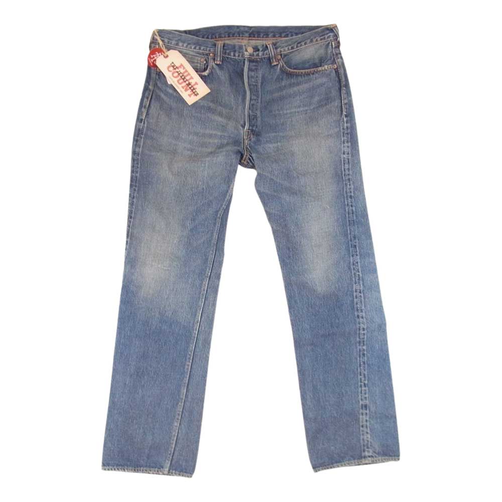 FULLCOUNT フルカウント 1108 DARTFORD 1341 13.7oz リアルビンテージ 加工 デニム パンツ インディゴブルー系 38【新古品】【未使用】【中古】