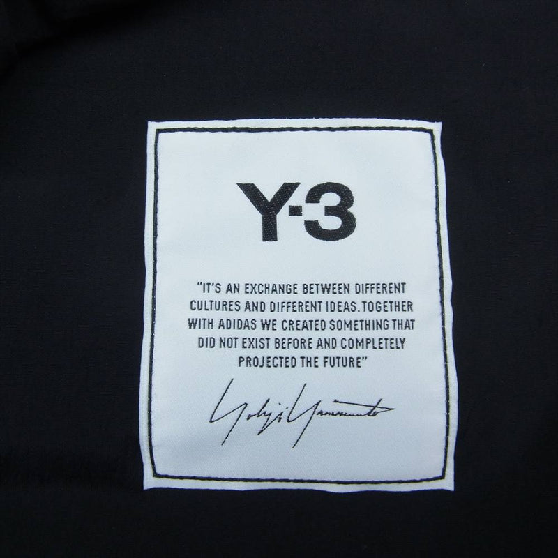 Yohji Yamamoto ヨウジヤマモト GK4577 Y-3 ワイスリー Classic Liner Vest クラシックライナー フルジップ バックロゴ ダウンベスト ブラック系 XL【美品】【中古】