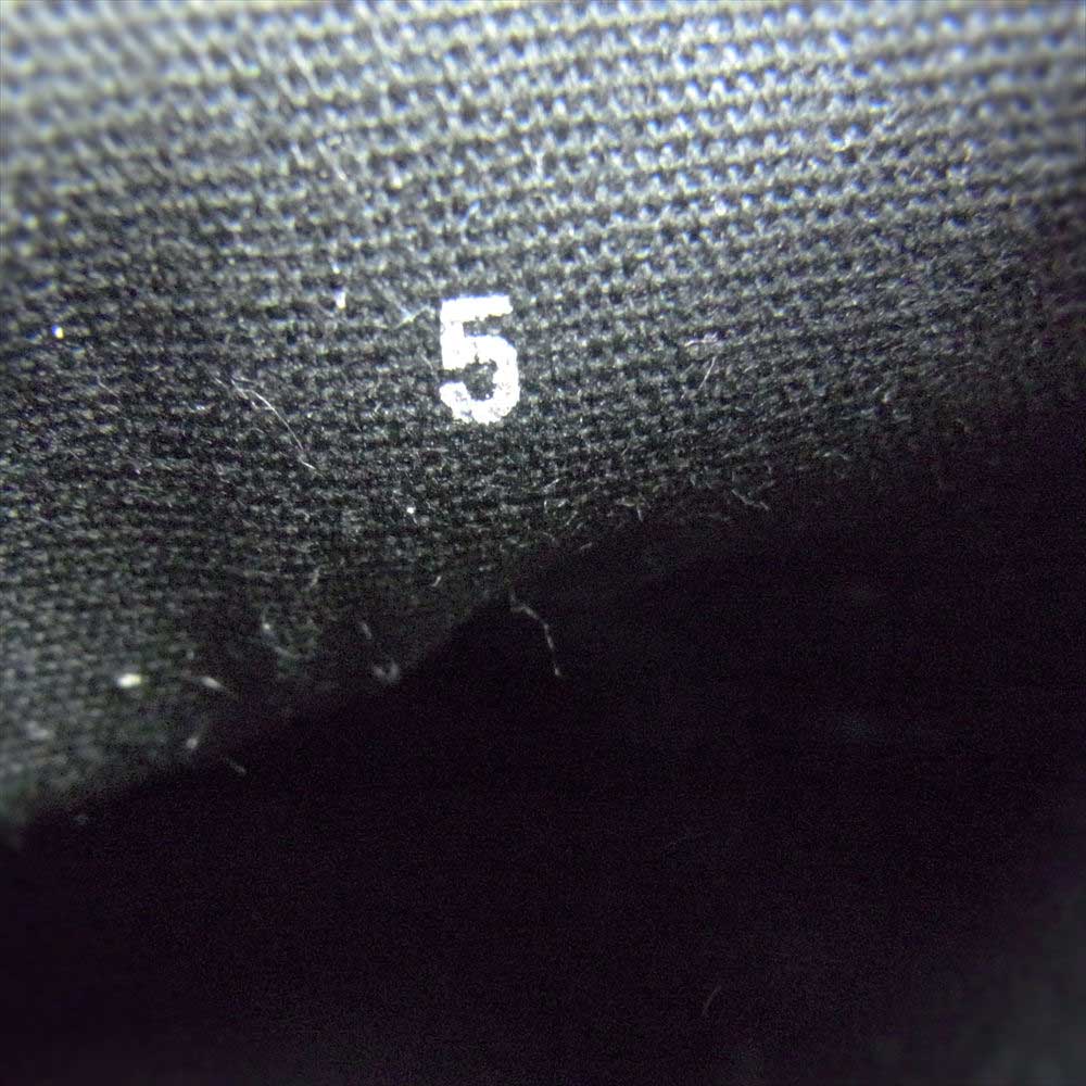 Yohji Yamamoto POUR HOMME ヨウジヤマモトプールオム 23SS HZ-E03-965-1-05 PU/PUNCHING LOW TOP LACE UP SHOES パンチング ローカット ビブラムソール スニーカー ブラック系 5【美品】【中古】