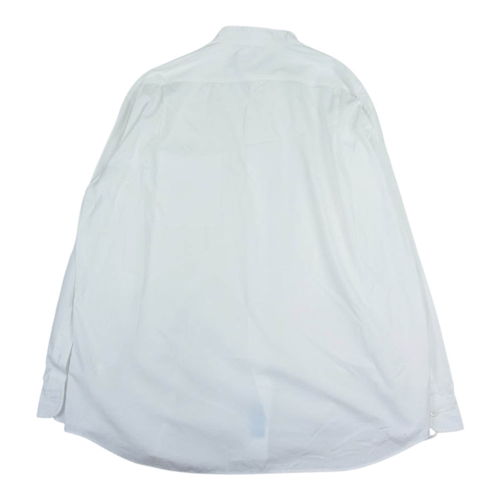 PORTER CLASSIC ポータークラシック ALMO SWISS COTTON STAND COLLAR SHIRT アルモ スイスコットン スタンドカラー 長袖 シャツ ホワイト系 3【美品】【中古】