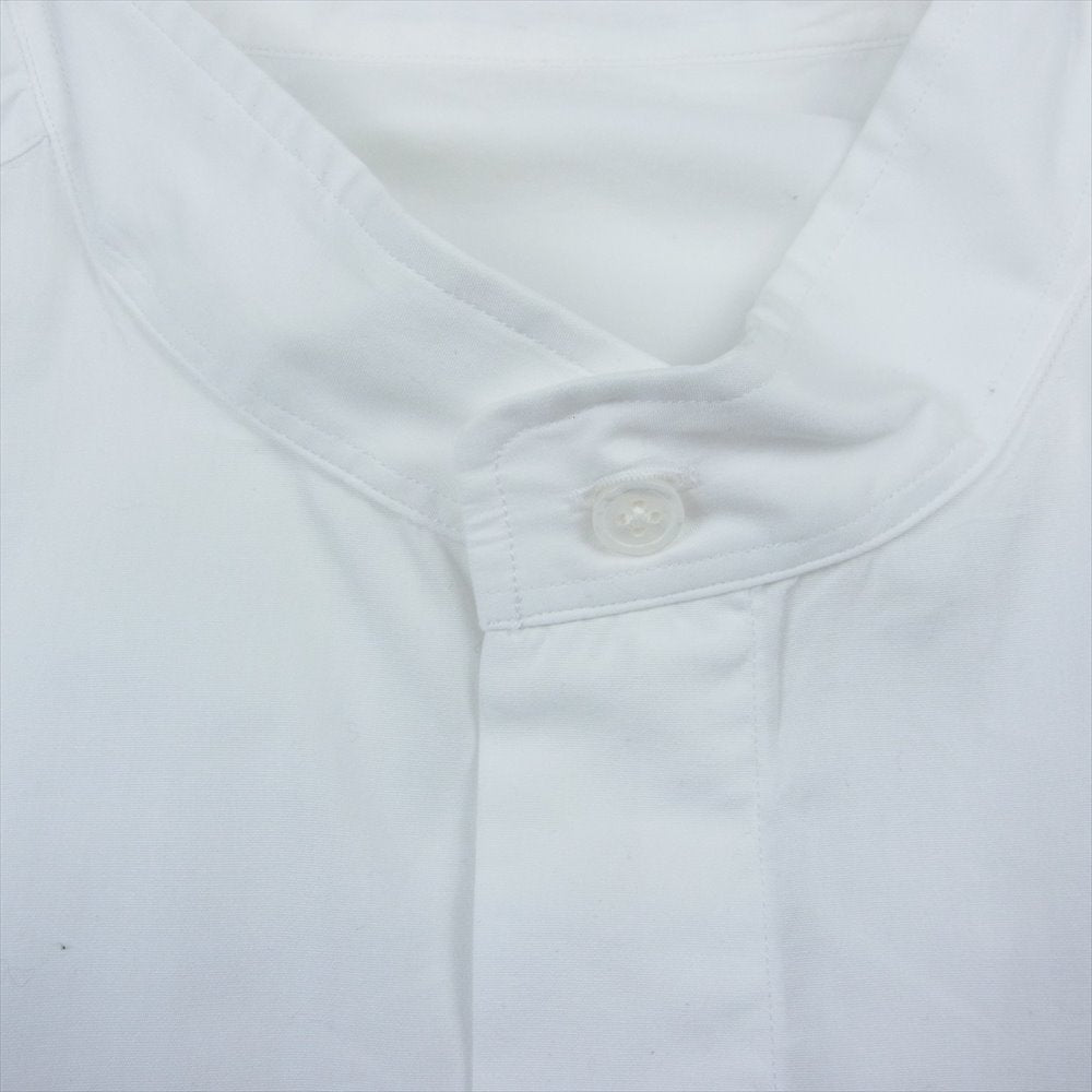 PORTER CLASSIC ポータークラシック ALMO SWISS COTTON STAND COLLAR SHIRT アルモ スイスコットン スタンドカラー 長袖 シャツ ホワイト系 3【美品】【中古】