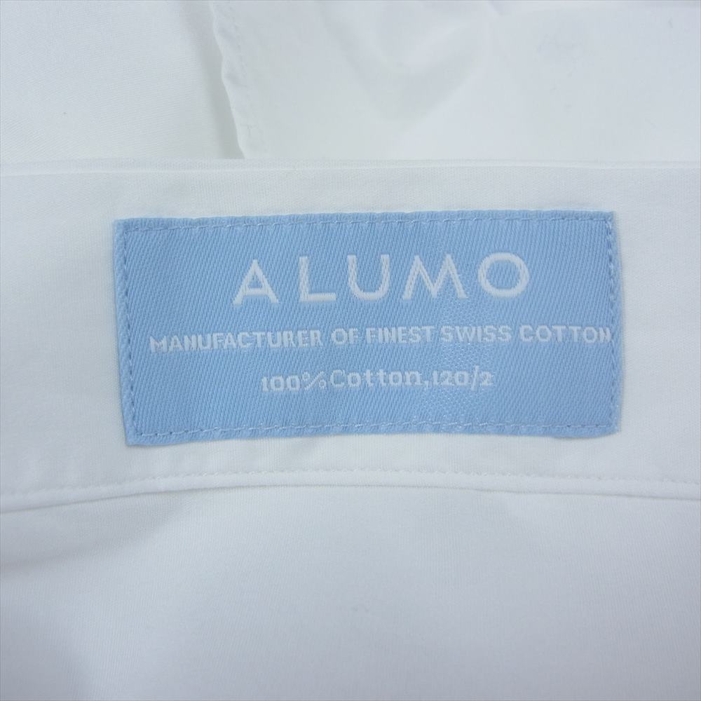 PORTER CLASSIC ポータークラシック ALMO SWISS COTTON STAND COLLAR SHIRT アルモ スイスコットン スタンドカラー 長袖 シャツ ホワイト系 3【美品】【中古】