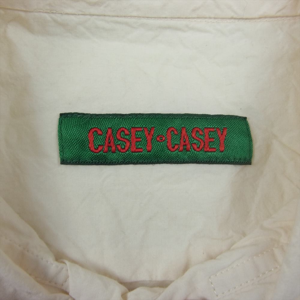 ケイシ―ケイシー 16HC177 BIG RACCOURCIE SHIRT 洗い加工 ビッグ ラクルシー オーバーサイズ 長袖 シャツ オフホワイト系 L【中古】