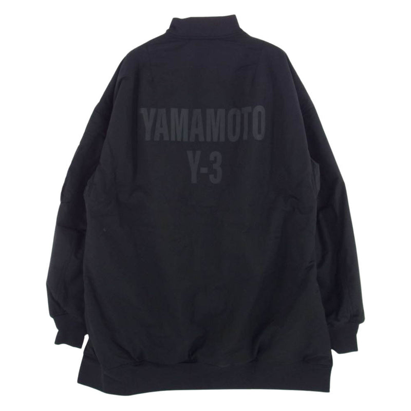 Yohji Yamamoto ヨウジヤマモト 20AW GK4366 Y-3 ワイスリー M CH2 GFX BOMBER バックロゴ 中綿 インサレーション ボンバージャケット ブラック系 M【美品】【中古】