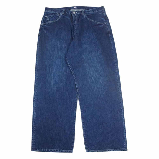 PORTER CLASSIC ポータークラシック 23SS STEINBECK DENIM PANTS スタインベック ワイド デニムパンツ インディゴブルー系 XXL【美品】【中古】