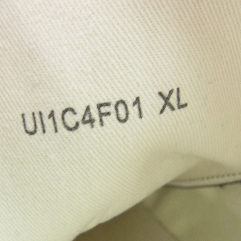 UNDERCOVER アンダーカバー 23SS UI1C4F01 ism カサネハギハイカットファスナー スニーカー ブラック系 XL【美品】【中古】