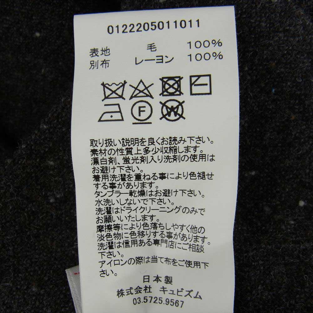 VISVIM ビズビム 22AW 0122205011011 BOOMER SHIRT L/S DONEGAL ブーマー シャツ 長袖 ウール チャコール系 マルチカラー系 4【中古】