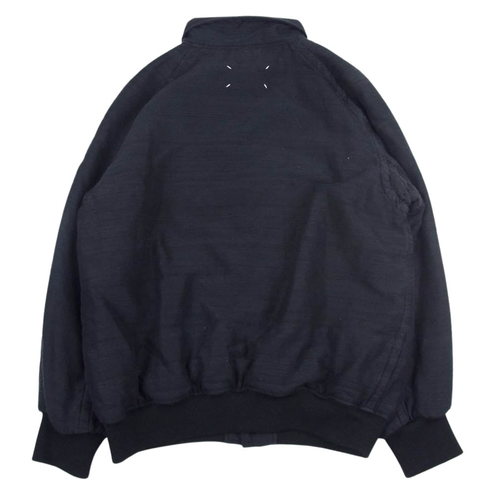 MAISON MARGIELA メゾンマルジェラ 23SS S50AM0593 シルク クロップド 中綿 ボンバージャケット ブラック系 52【中古】