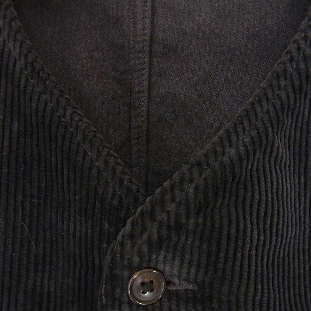 PORTER CLASSIC ポータークラシック 22AW CORDUROY MODIGLIANI VEST PCオリジナル コーデュロイ モディリアーニ ベスト ブラック系 XXL【美品】【中古】