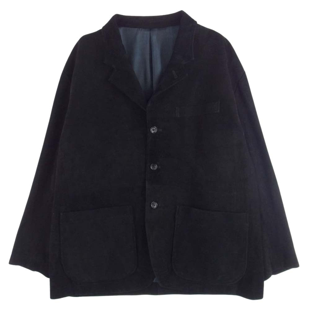 PORTER CLASSIC ポータークラシック 22AW ENTREFINO LAMB LEATHER SUEDE JACKET エントロフィーノ ラムレザー スエード ジャケット ブラック系 L【美品】【中古】