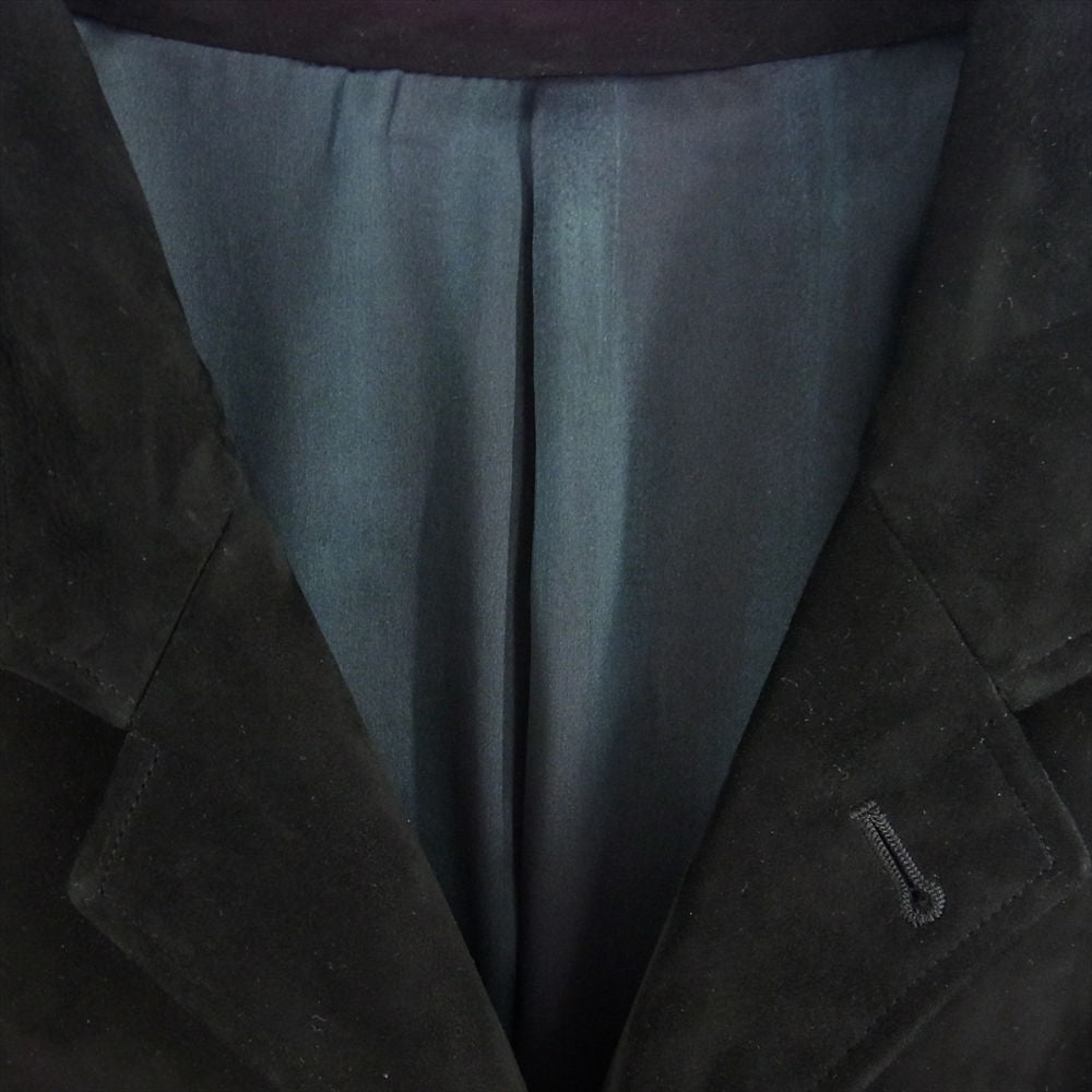 PORTER CLASSIC ポータークラシック 22AW ENTREFINO LAMB LEATHER SUEDE JACKET エントロフィーノ ラムレザー スエード ジャケット ブラック系 L【美品】【中古】