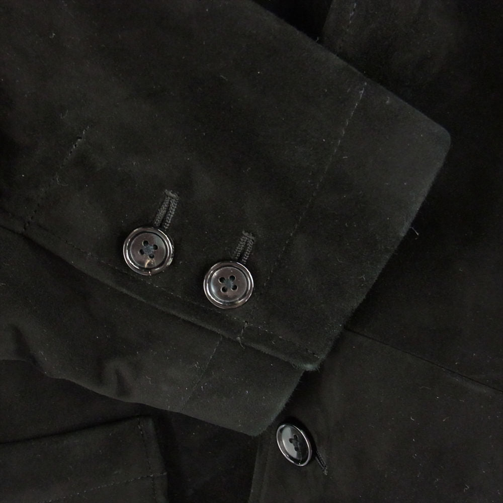 PORTER CLASSIC ポータークラシック 22AW ENTREFINO LAMB LEATHER SUEDE JACKET エントロフィーノ ラムレザー スエード ジャケット ブラック系 L【美品】【中古】